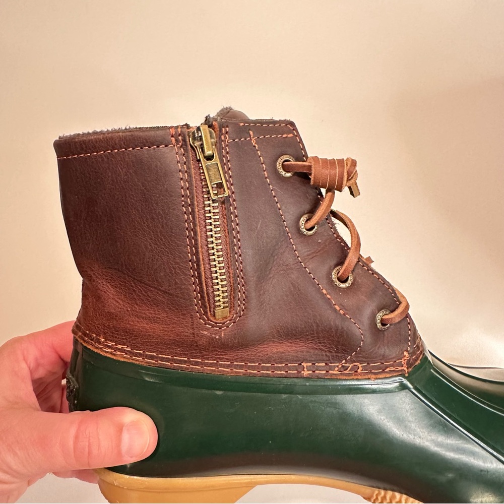Women’s Sperry Saltwater Duck Lug Boot Duck Boots Rain Boots Rain Boot Fall 9.5 - Picture 5 of 11